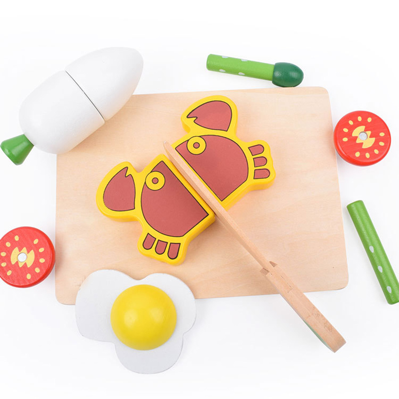 1PCS Wooden Toy Magnetic Cutti - Baby Food Vegetables recension och pris