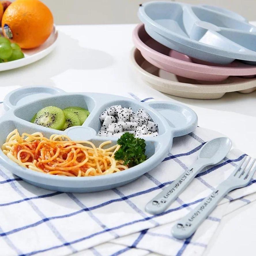 1 Set Baby Bowl Spoon Fork Set - Baby Food Menu recension och pris